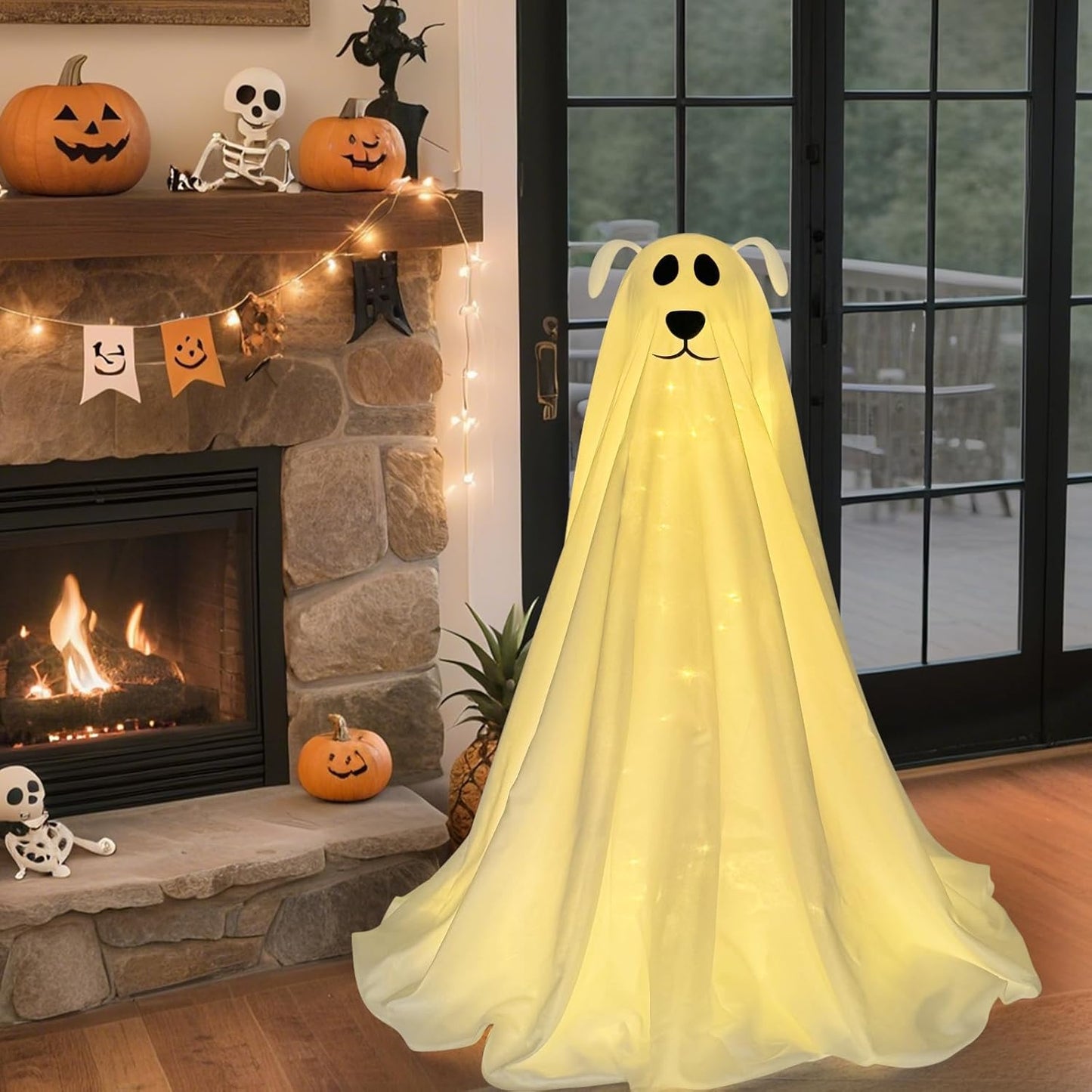 BooBuddy Light-Up Ghost Dog Decor™