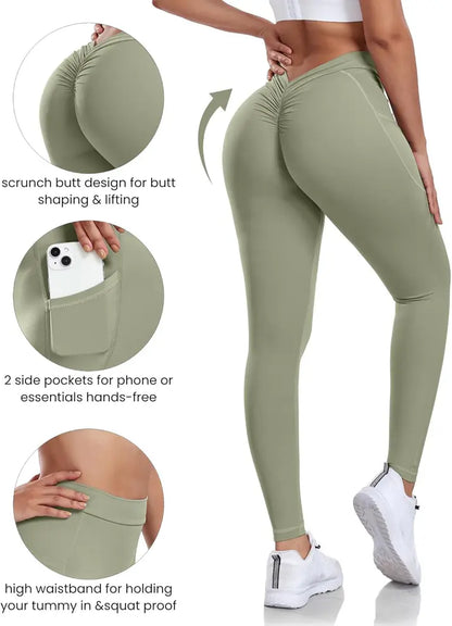 Avaibl™ V-Back Butt Lift Leggings with Pockets